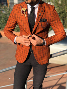 Tommy Slim-Fit Plaid Suit Vest Tile-baagr.myshopify.com-suit-BOJONI