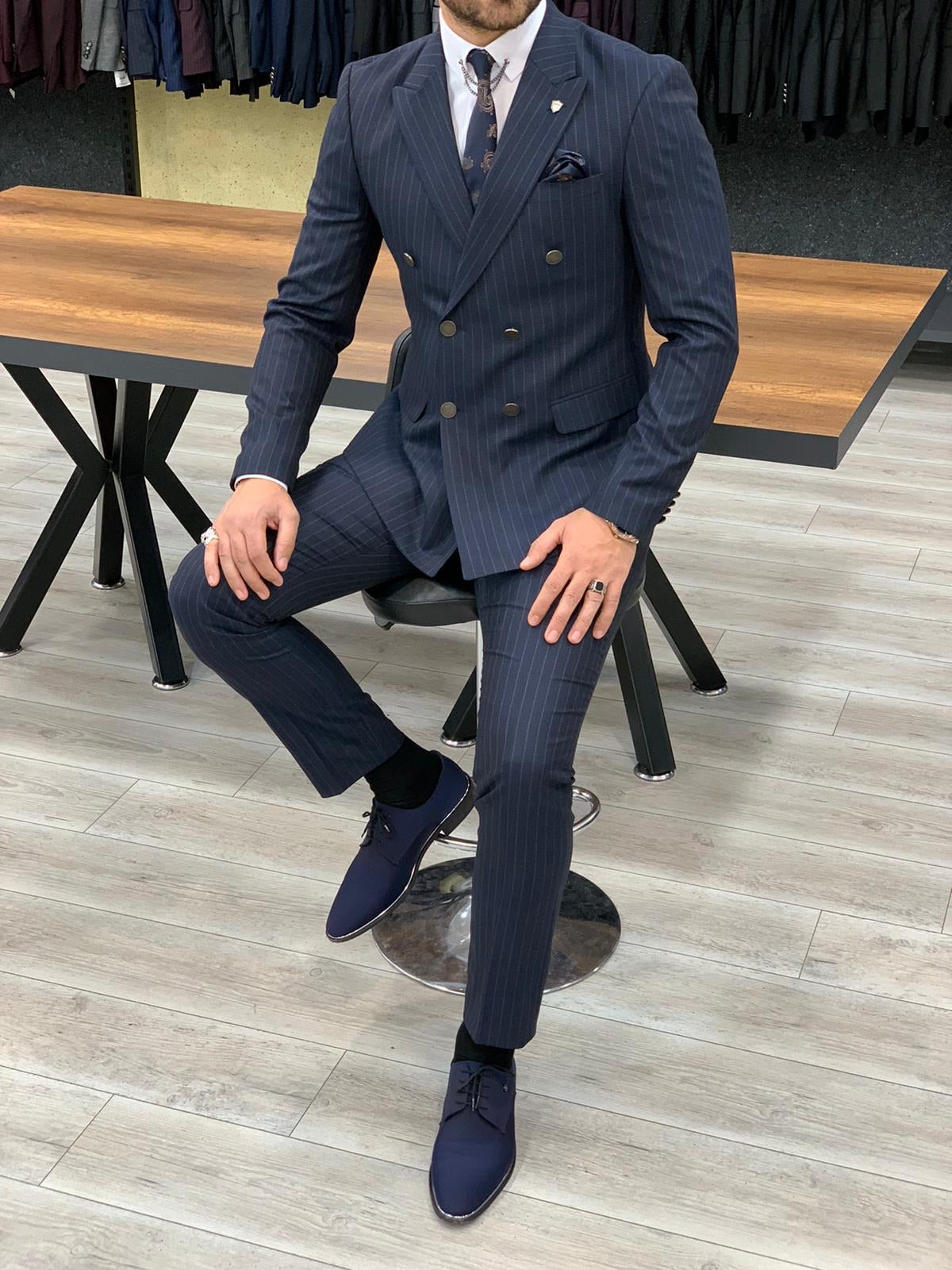 Kars Nany Blue Slim Fit Suit-baagr.myshopify.com-1-BOJONI