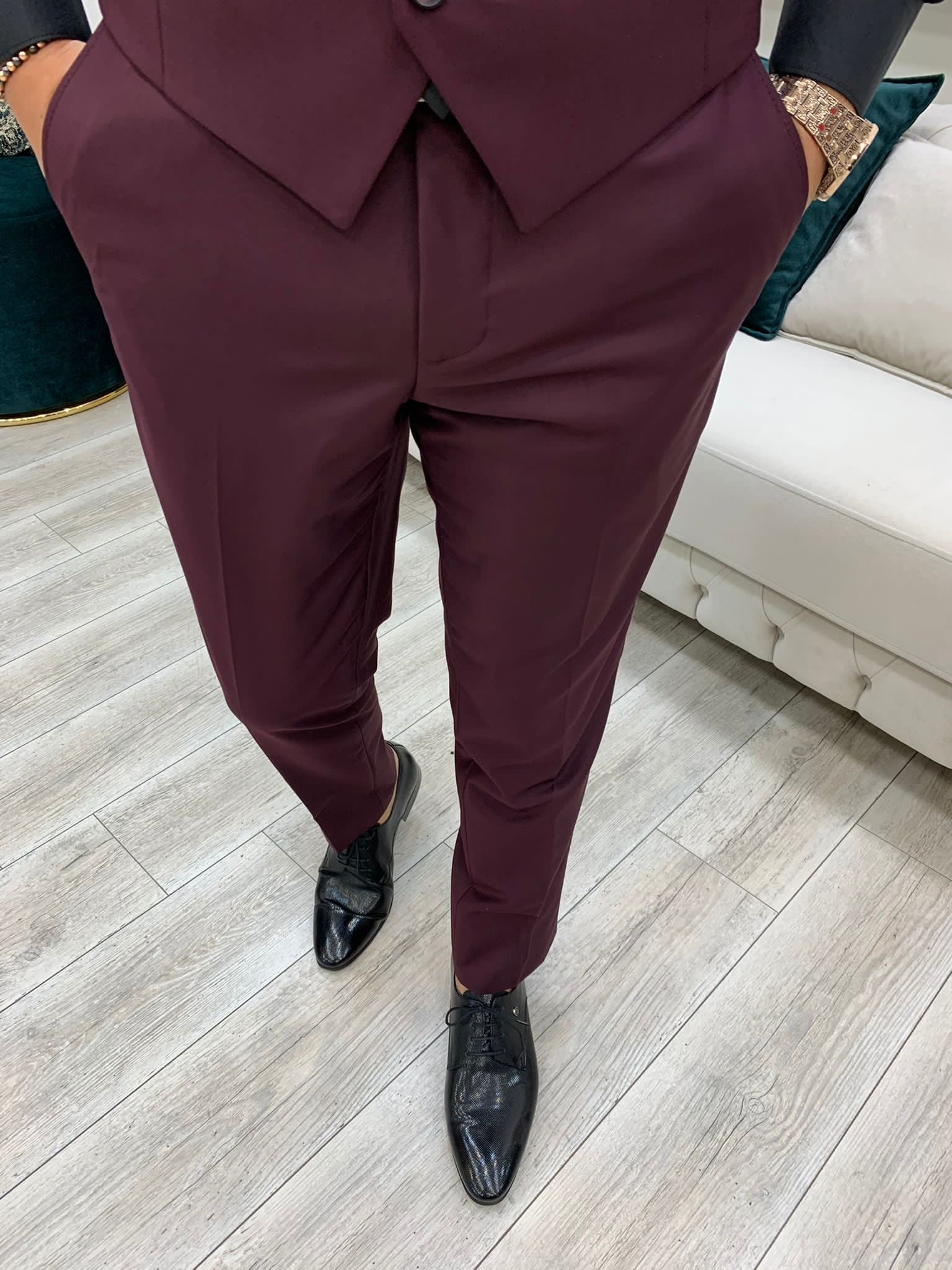 Forenzax Burgyndy Slim Fit Suit-baagr.myshopify.com-1-BOJONI