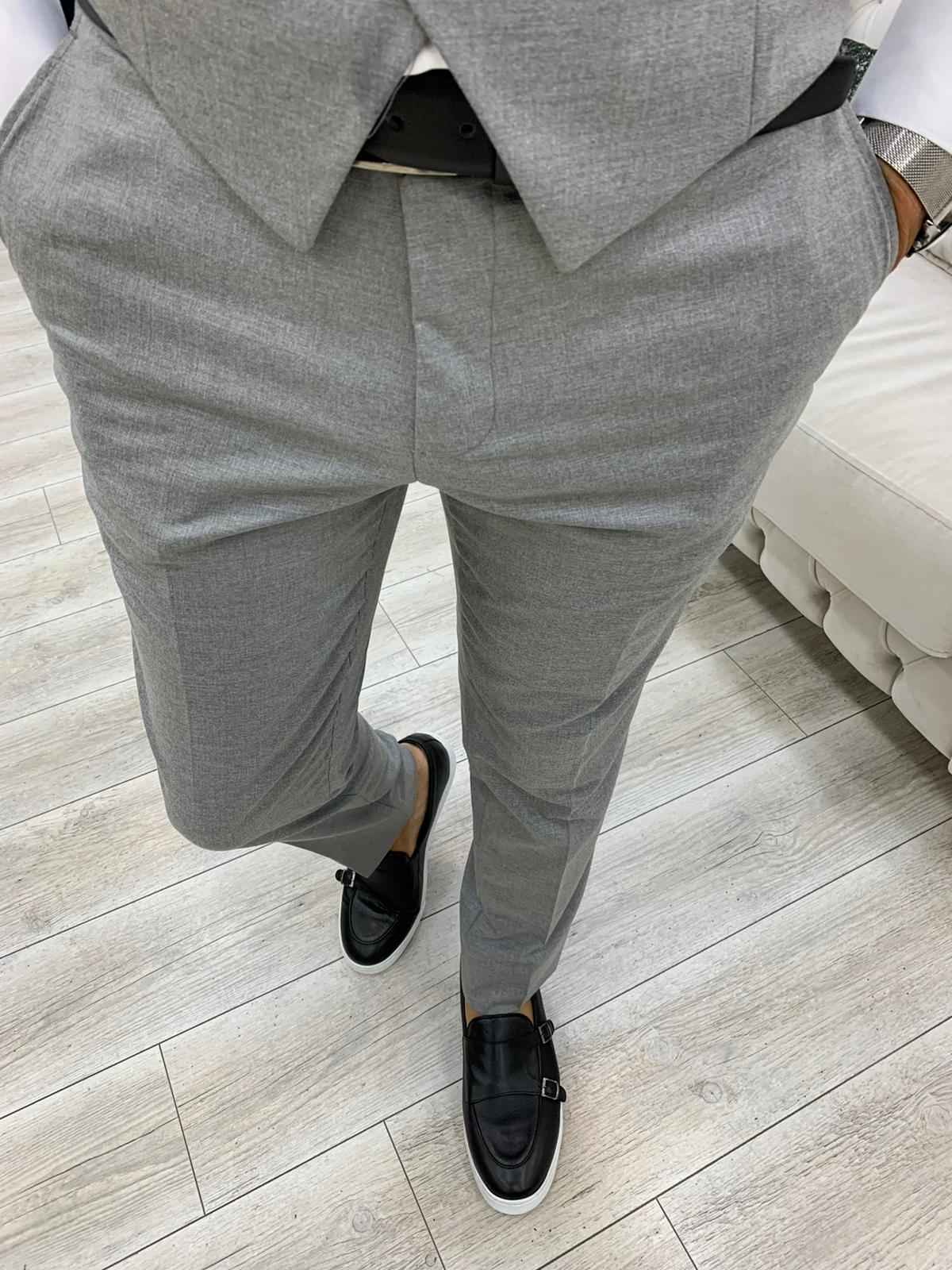 Argeli Gray Plaid Slim Fit Suit-baagr.myshopify.com-1-BOJONI
