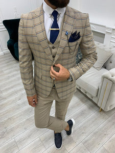 Argeli Cream Plaid Slim Fit Suit-baagr.myshopify.com-1-BOJONI