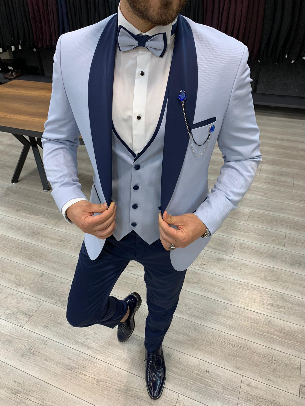 Valiko Ice Blue Slim Fit Tuxedo-baagr.myshopify.com-1-BOJONI