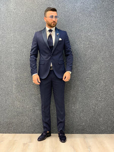 Lanso Slim Fit Tuxedo Navy Blue-baagr.myshopify.com-1-brabion