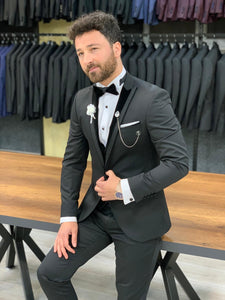 Catani Black Slim Fit Tuxedo #7-baagr.myshopify.com-1-BOJONI