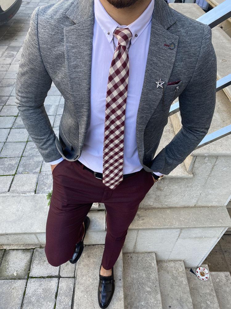 Forenzax Gray Slim Fit Suit-baagr.myshopify.com-suit-BOJONI