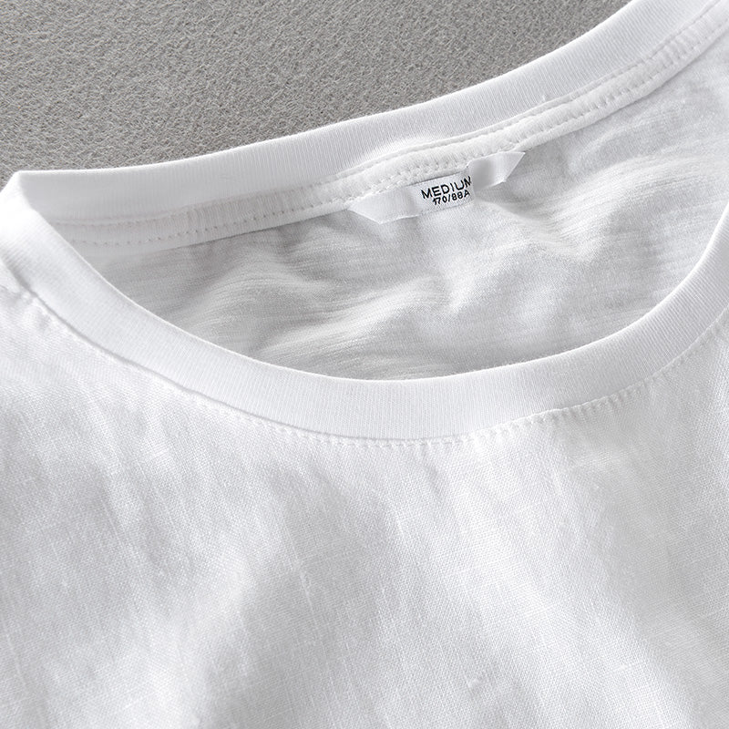 Contemporary Cartoon Linen T-Shirt-baagr.myshopify.com-T-shirt-BOJONI