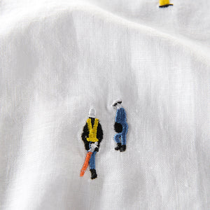 Contemporary Cartoon Linen T-Shirt-baagr.myshopify.com-T-shirt-BOJONI