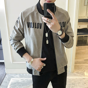 New Suede Slim Fit Bomber Jackets (3 Colors)-baagr.myshopify.com-jacket-BOJONI