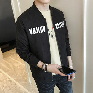 New Suede Slim Fit Bomber Jackets (3 Colors)-baagr.myshopify.com-jacket-BOJONI