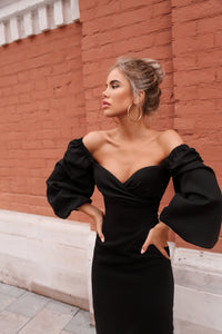Off Shoulder Sheath Dress-baagr.myshopify.com-dress.-BOJONI