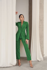 Flared Jacket with Slits on the Sleeves Green-baagr.myshopify.com-dress.-BOJONI