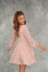 Crepe Chiffon Dress with Ruffles and Wide Belt-baagr.myshopify.com-dress.-BOJONI